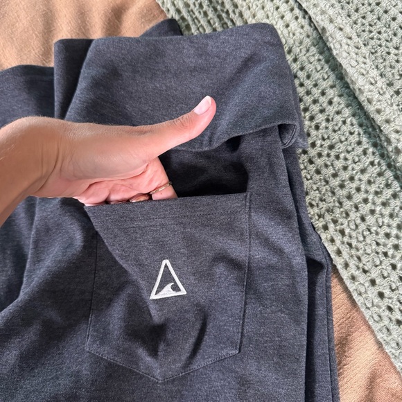 Tai Swim Gray Wide-Leg 100% cotton lounge pants - Picture 9 of 10